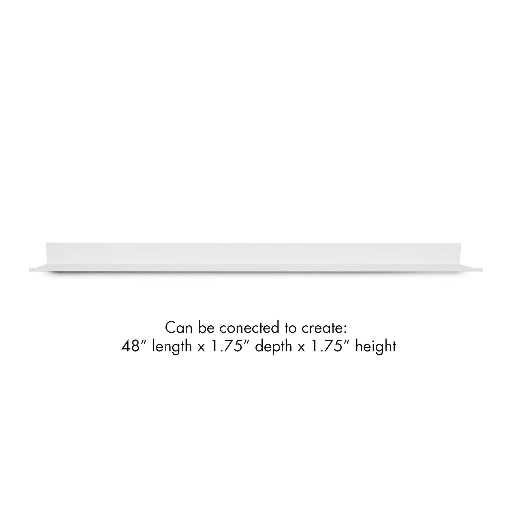 HangZ™ White 24" No Stud Photo Ledge, 2ct.